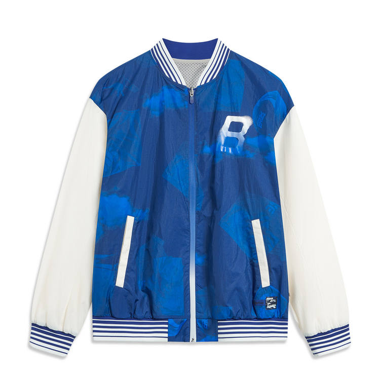 Li-Ning Li Ning Badfive Jacket Men's Shadow Purple Blue All Over Print