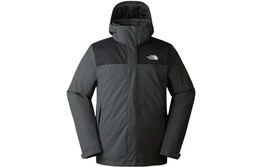 THE NORTH FACE Outdoor Hiking Waterproof And Windproof Goose Down Windbreaker Jacket Men's Dark Gray