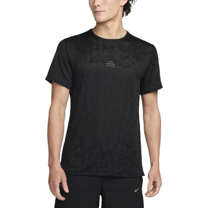 Nike Nike Dri Fit Rise 365 Running T Shirt Men's Black