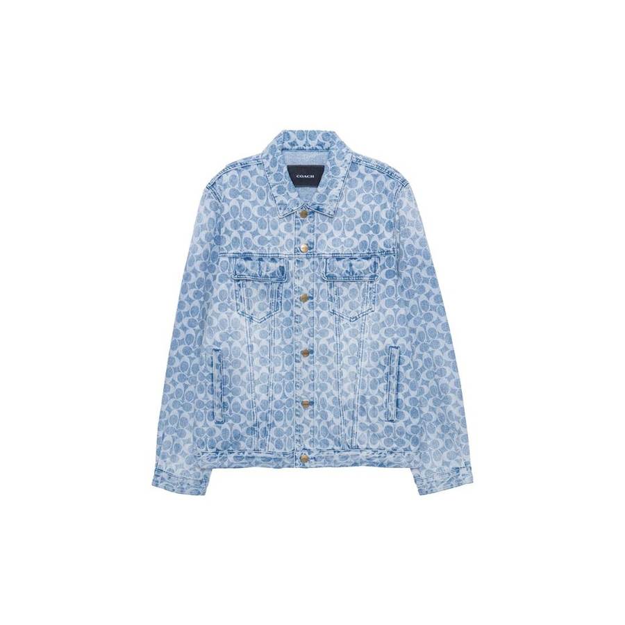 COACH COACH SS23 Denim Jacket Men's Blue
