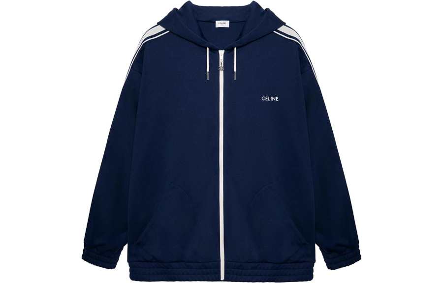CELINE CELINE Jackets Men's Blue Hooded Moderate Other