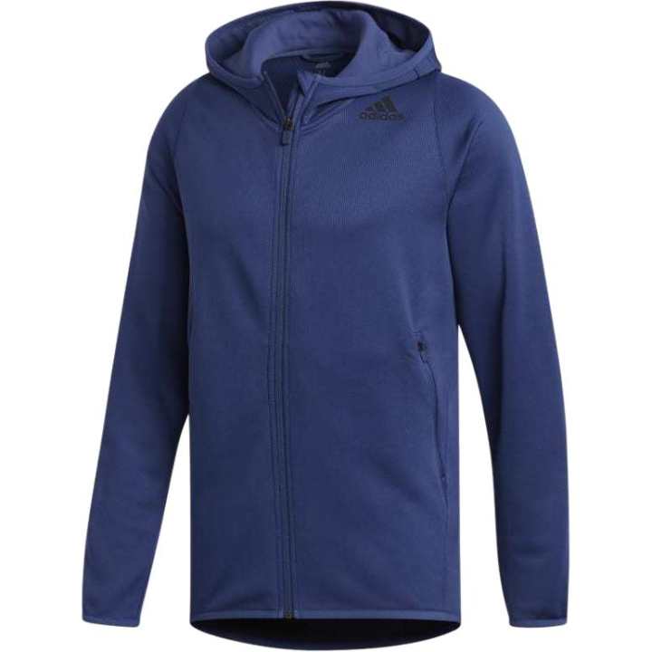 Adidas Adidas Freelift Daily 3 Stripes Hoodie Jackets & Coats Men's Blue
