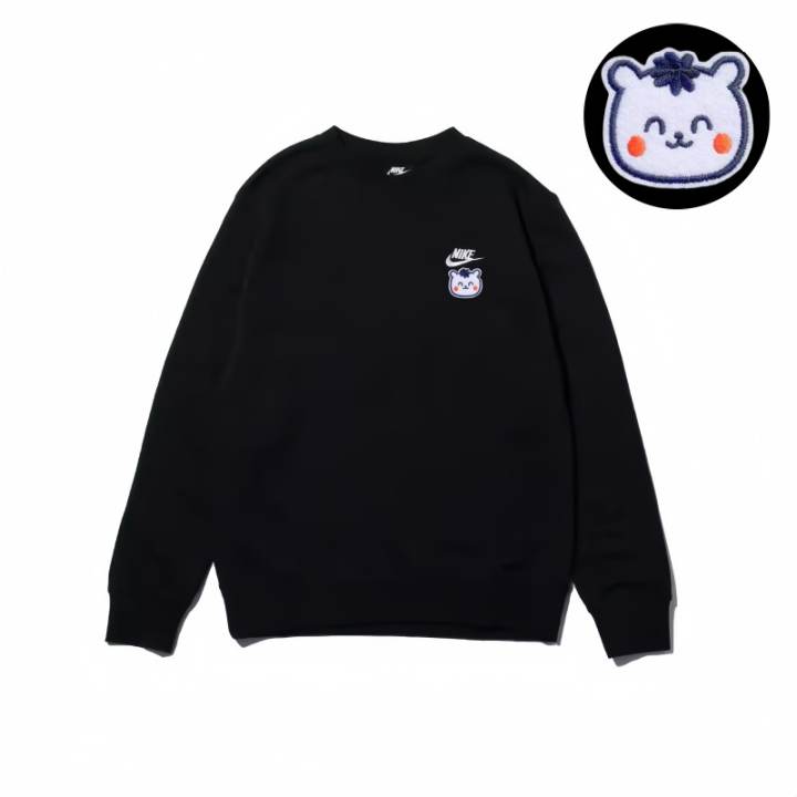 Nike Nike Sweatshirts Unisex Black Crew Neck Moderate Regular