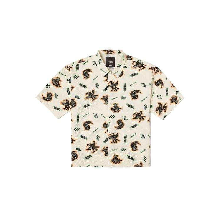 Vans Vans Shirts Men's Ecru Lapel Moderate Other