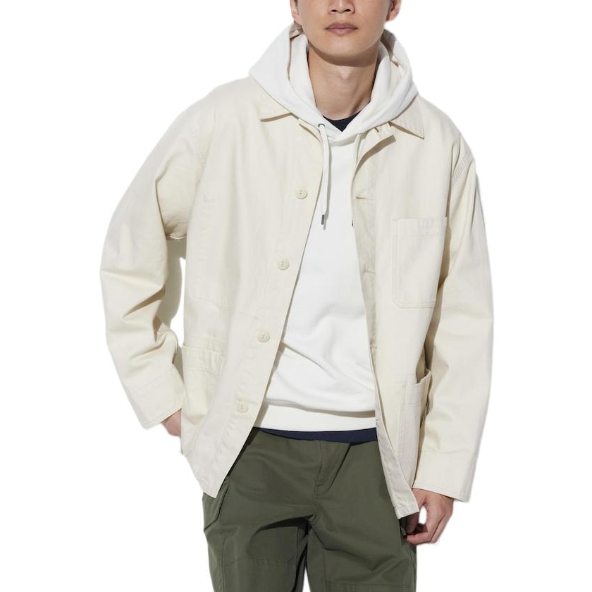 UNIQLO Jackets & Coats Unisex Ivory White