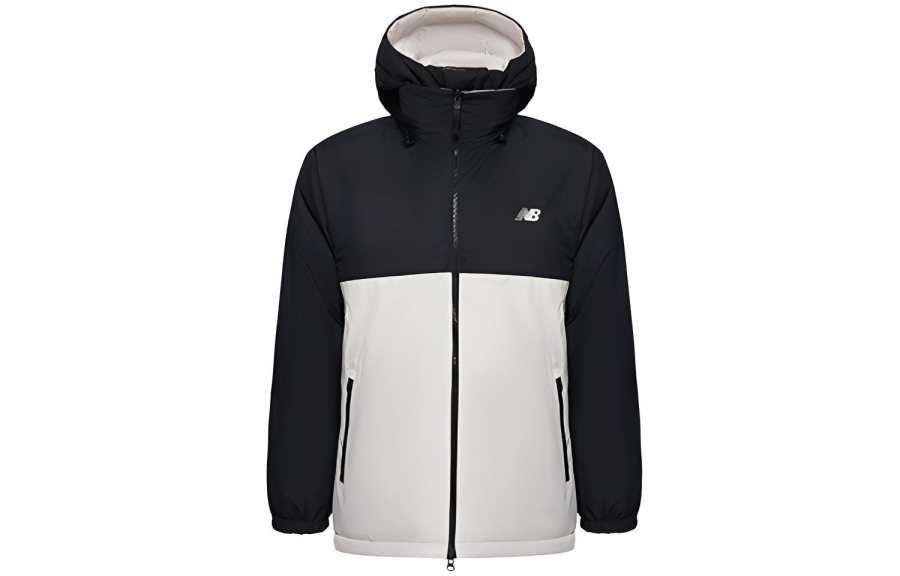 New Balance New Balance Down Jackets Unisex Black/White Hooded Thickened Other
