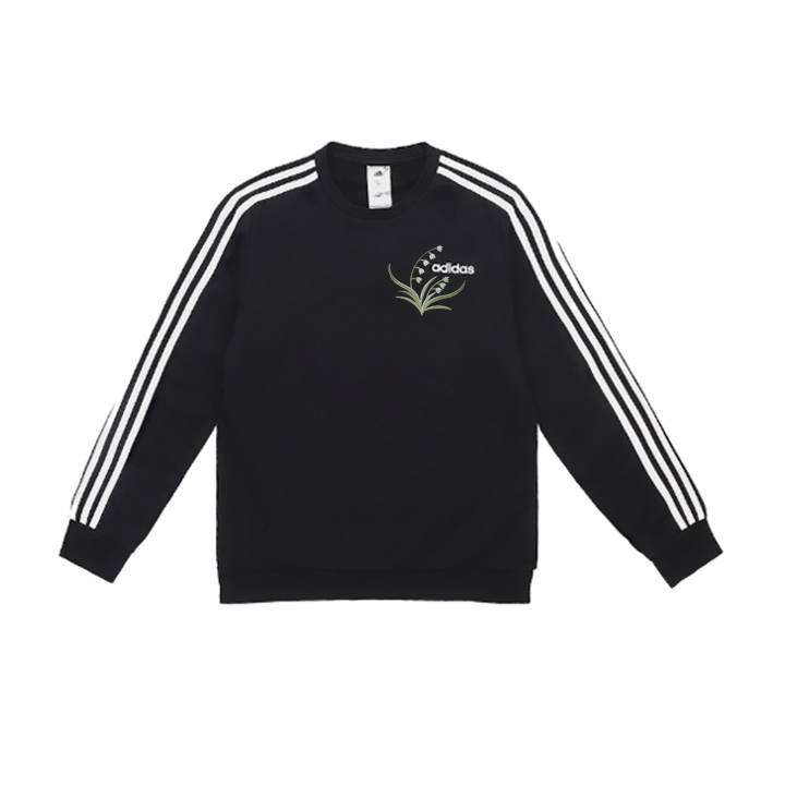 Adidas Adidas Sweatshirts Unisex Black Crew Neck Moderate Regular