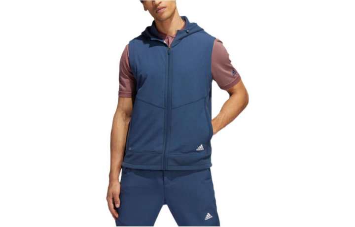 Adidas Adidas Vests Men's Blue Hooded Non Detachable Moderate Other