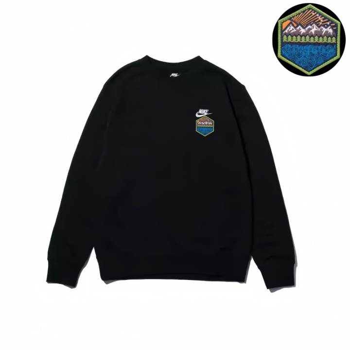 Nike Nike Sweatshirts Unisex Black Crew Neck Moderate