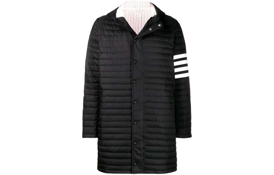 THOM BROWNE THOM BROWNE 4 Bar Hooded Down Coat