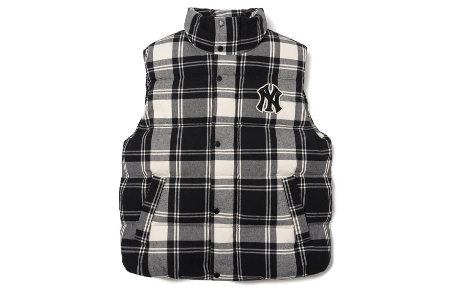 MLB MLB Down Vests Unisex Plaid Stand Collar Thickened Other
