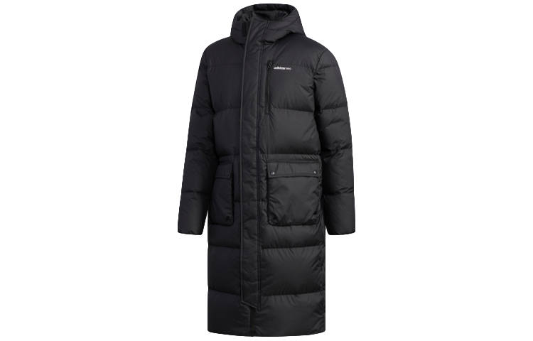 Adidas Neo Down Jackets Men's Black Hooded Moderate Other