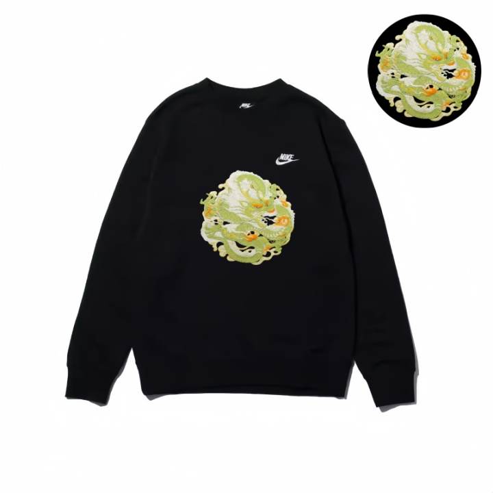 Nike Nike Sweatshirts Unisex Black Crew Neck Moderate