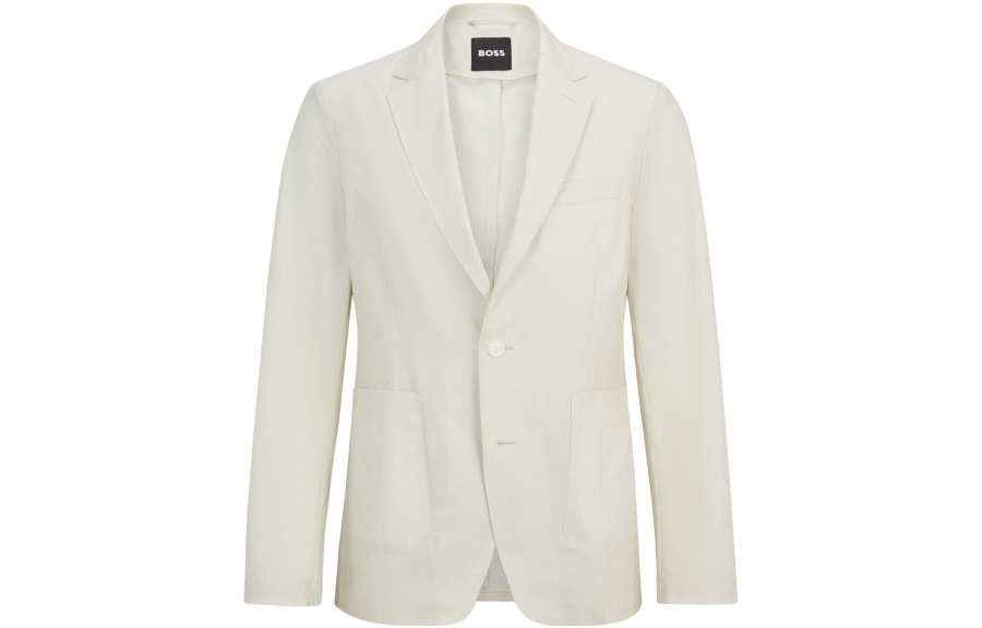 HUGO BOSS SS23 Business Suit Coat Men's Beige