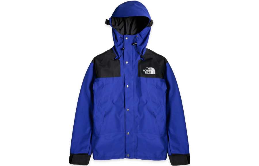 THE NORTH FACE 1990 Collection Windbreaker Jackets Men's Blue Hooded Moderate