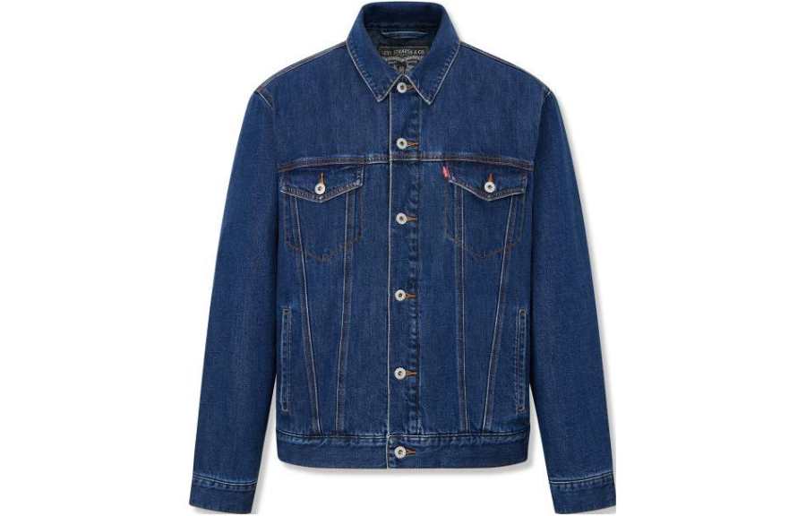 Levis Levis Denim Jackets Unisex Blue Lapel Moderate Other