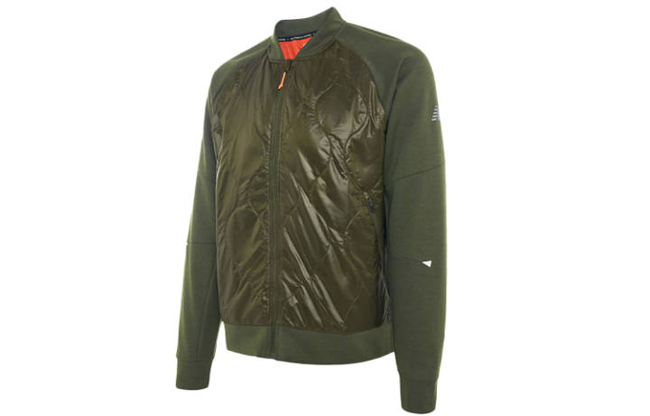 New Balance New Balance Puffer Jackets Men's Army Green Stand Collar Moderate
