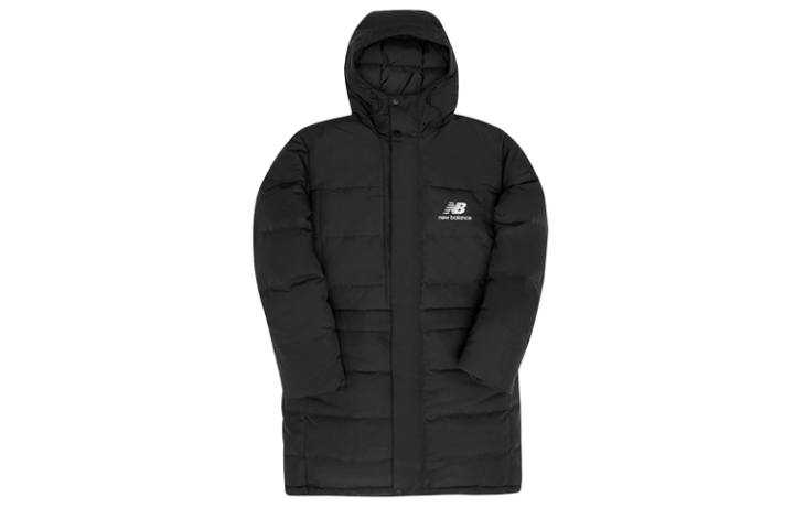 New Balance New Balance Down Jackets Men's Black Hooded Thickened