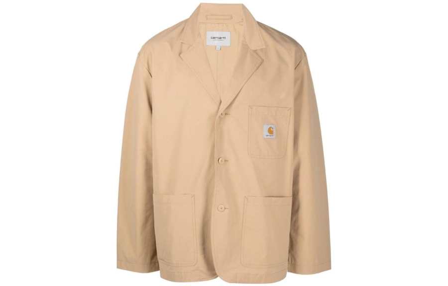 Carhartt WIP Business Suits Men's Khaki Suit Collar Moderate Other
