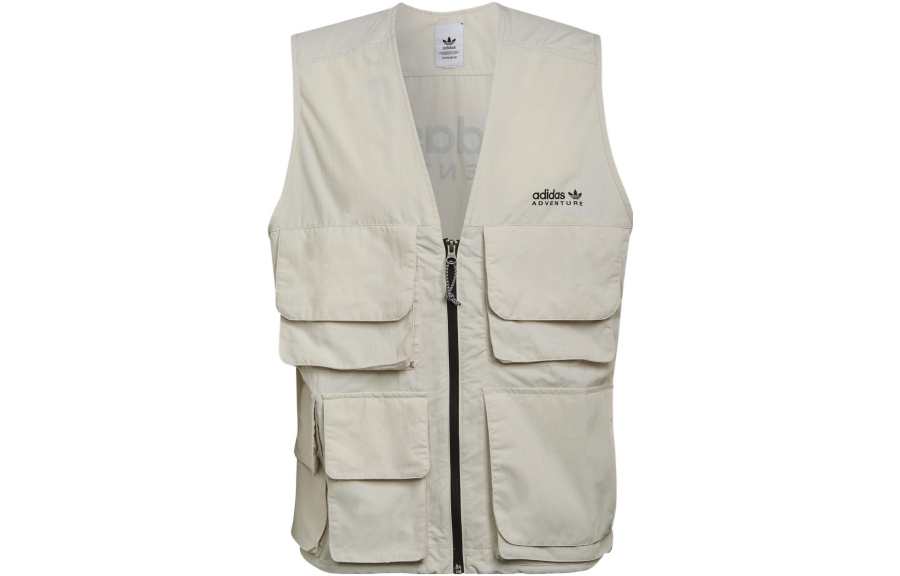 Adidas Originals Adventure ST Vests Men's Bauxite Brown V Neck Moderate Workwear