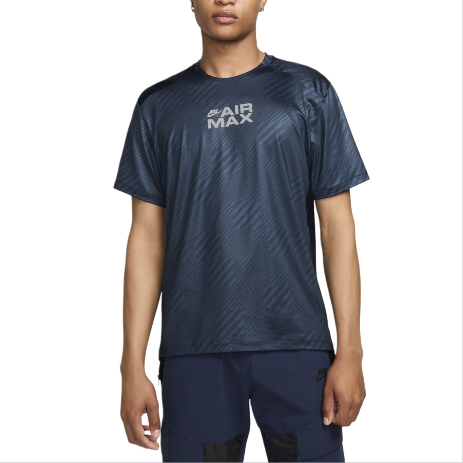 Nike Nike Air Ma Drop Shoulder Sleeve T Shirt Men's Marine Blue