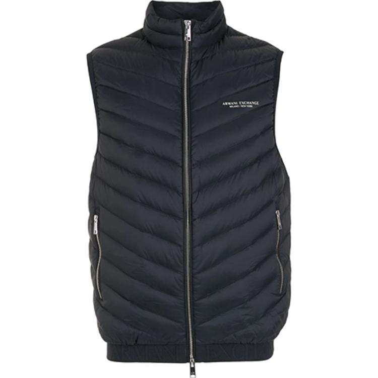 ARMANI EXCHANGE Logo Printed Zipped Gilet