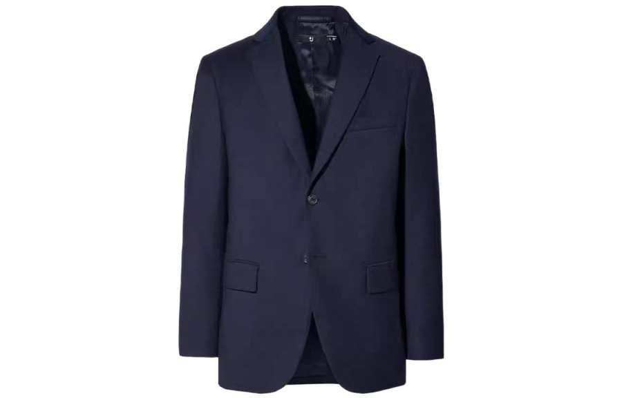 UNIQLO Business Suits Men's Navy Blue Suit Collar Moderate Other