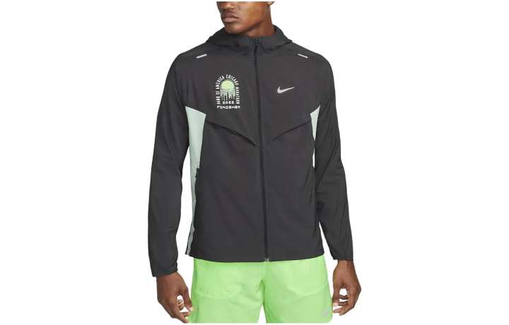 Nike Nike Denim Jackets Men's Black Hooded Moderate Straight Fit