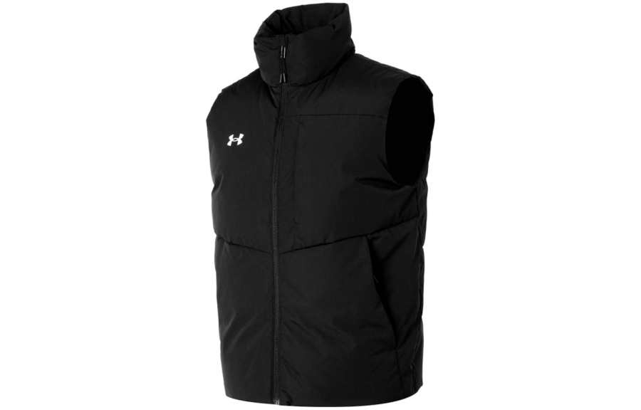 Under Armour Under Armour Down Vests Unisex Black Stand Collar Moderate