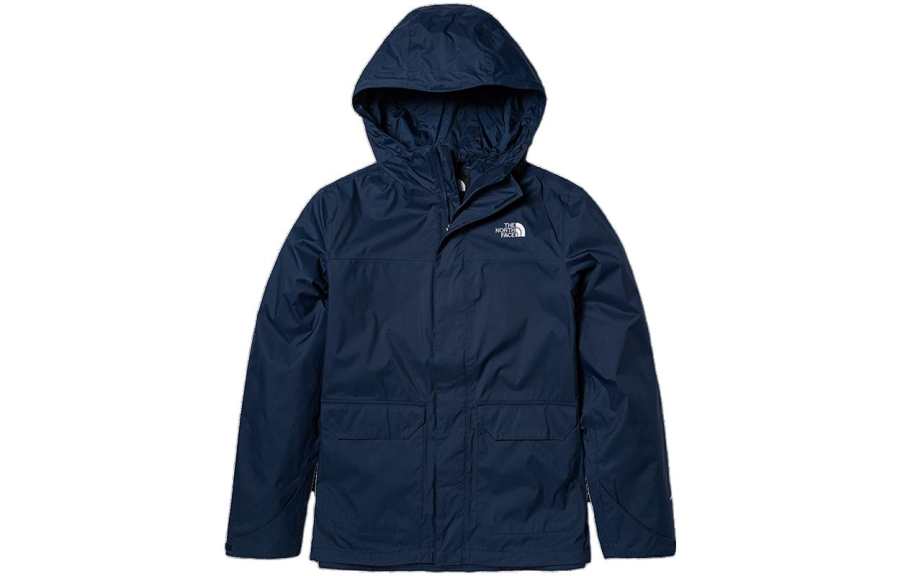 THE NORTH FACE Urban Exploration Windbreaker Jackets Men's Navy Blue Hooded Moderate