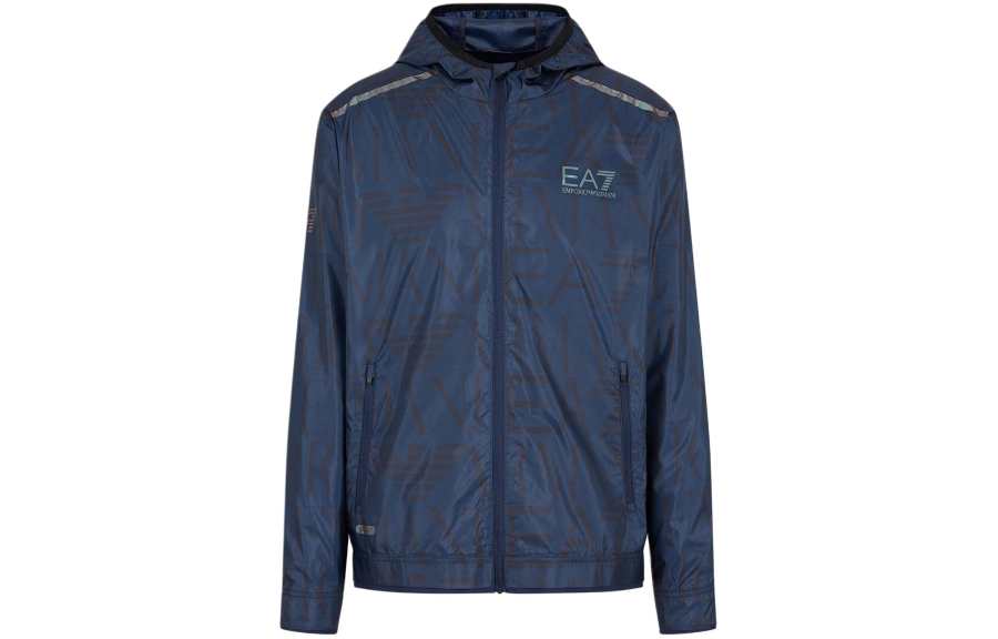 EMPORIO ARMANI EA7 SS24 Jackets & Coats Men's Marine Blue