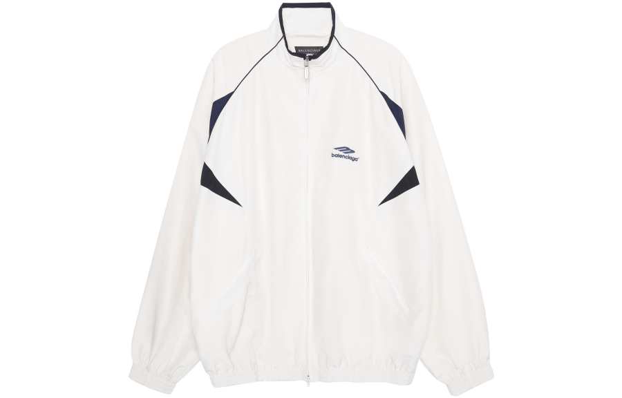 Balenciaga 3B Sports Icon Jacket Unisex White
