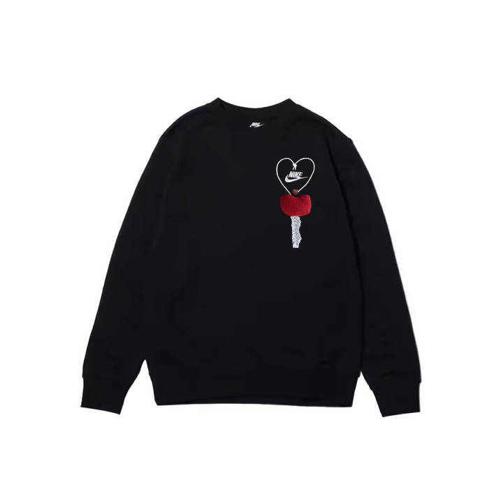 Nike Nike Sweatshirts Men's Black Crew Neck Moderate Regular