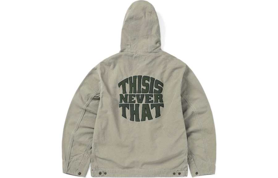 Thisisneverthat Thisisneverthat SS24 Washed Carpenter Jacket Unisex Khaki Gray