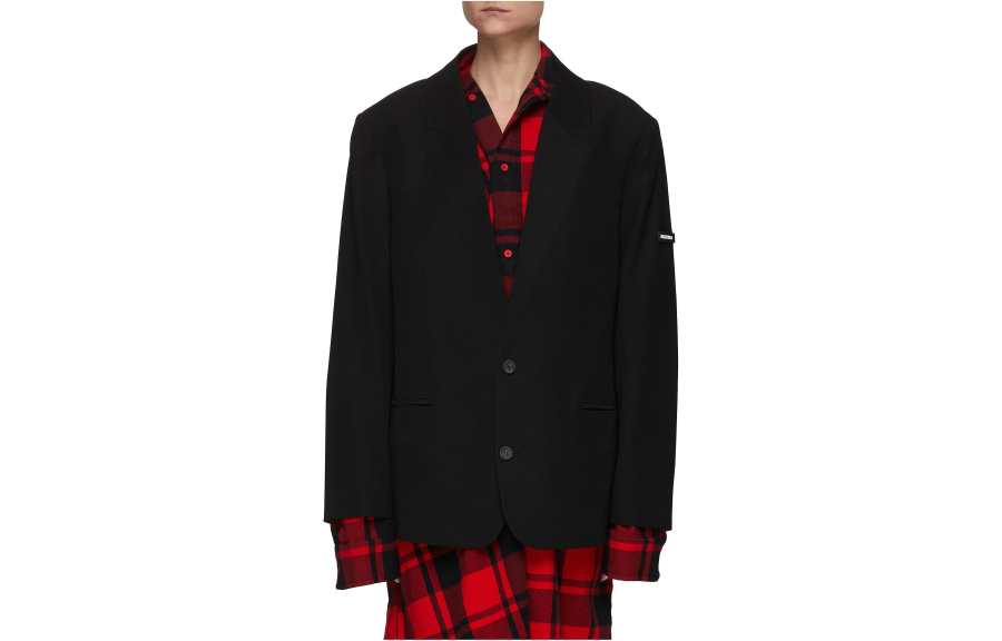 Balenciaga Business Suit Coat Men's Black