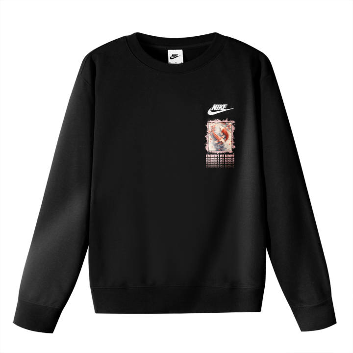 Nike Nike Sweatshirts Unisex Black Crew Neck Moderate Regular