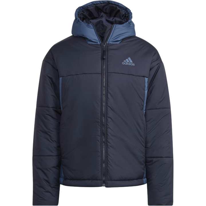 Adidas Adidas Bsc 3 Stripes Puffy Hooded Jacket Jackets & Coats Japan Version Men's Blue