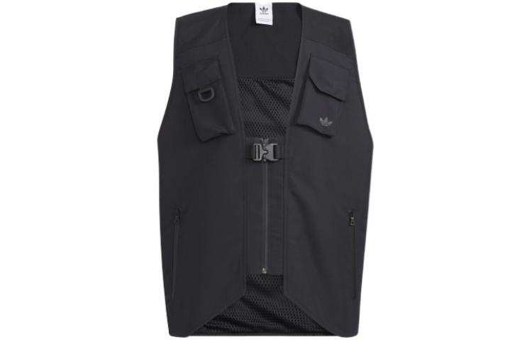 Adidas Originals Vests Men's Black Collarless Moderate Workwear