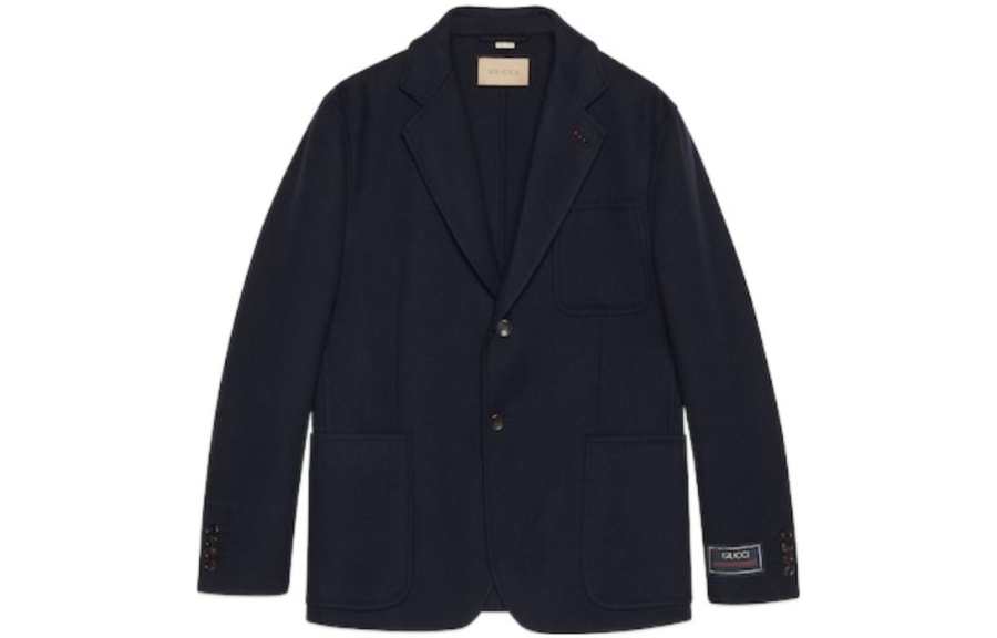 GUCCI FW23 Business Suit Coat Men's Dark Blue