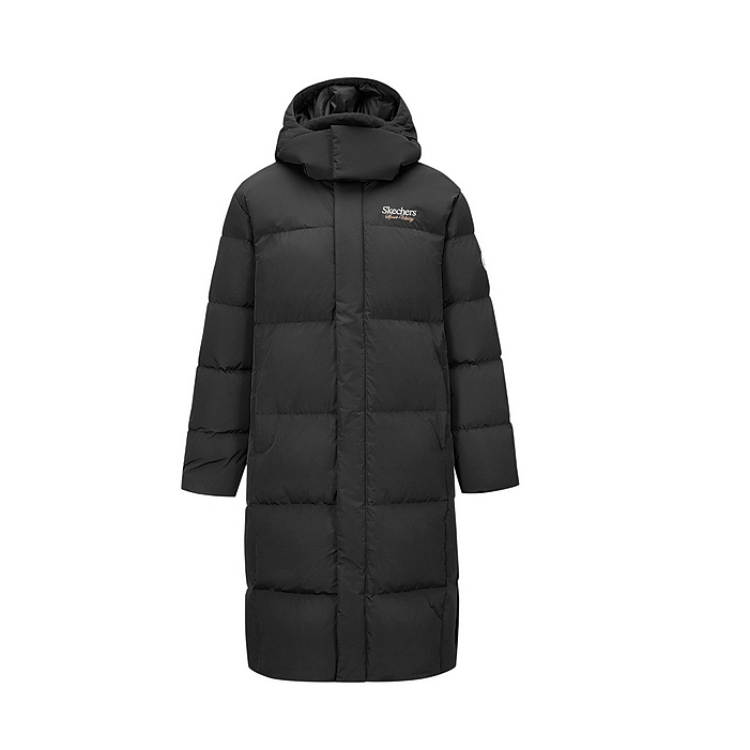 Skechers Sports League Collection Down Jacket Men's Carbon Black