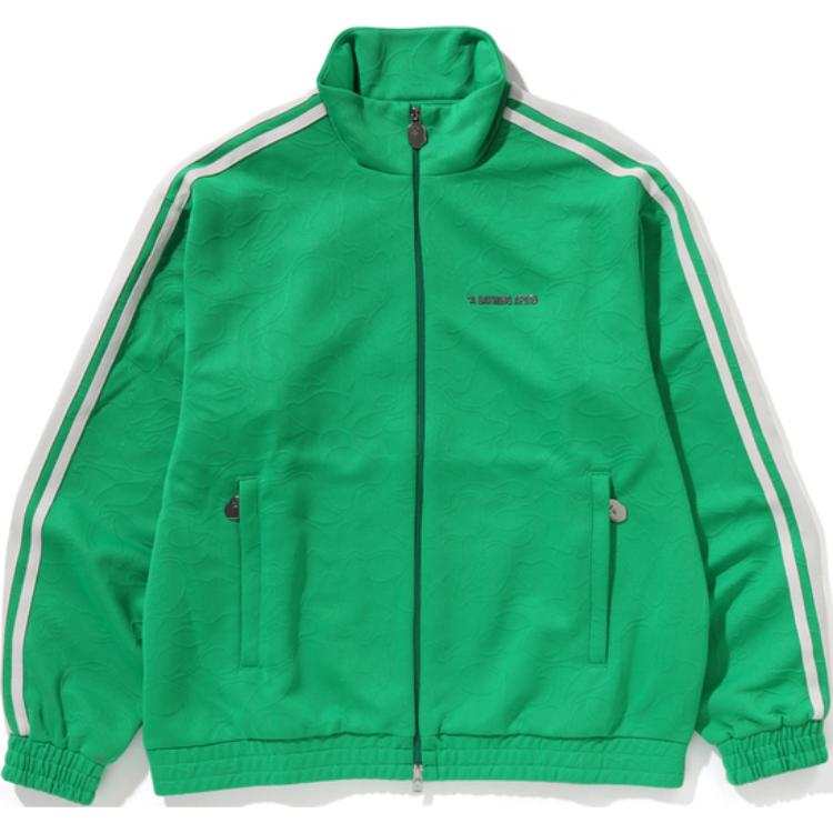 A BATHING APE Bape Line Camo Jacquard Bathing Ape Logo Relaxed Fit Track Jacket