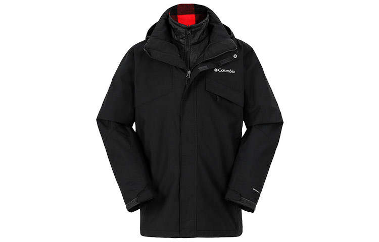 Columbia Outdoor Hiking Waterproof And Windproof Windbreaker Jacket Men's Black