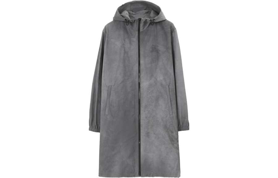 Burberry Jackets Men's Gray Hooded Moderate Other