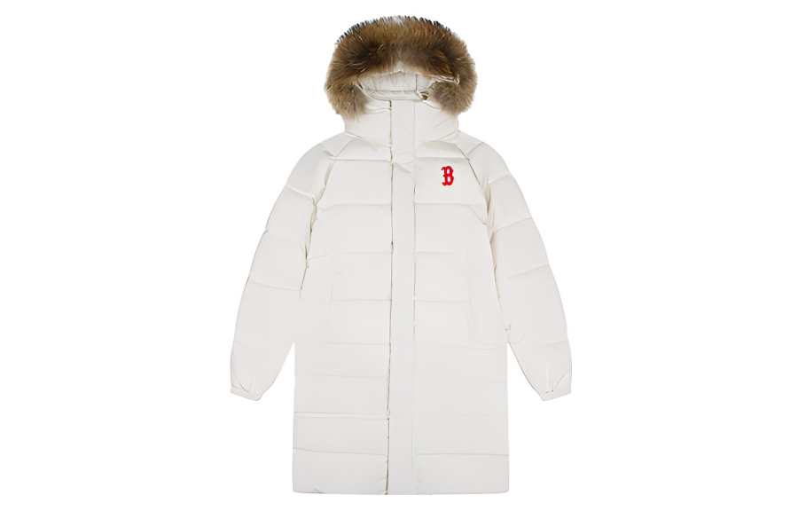MLB MLB Down Jackets Unisex Ivory White Hooded Moderate Other