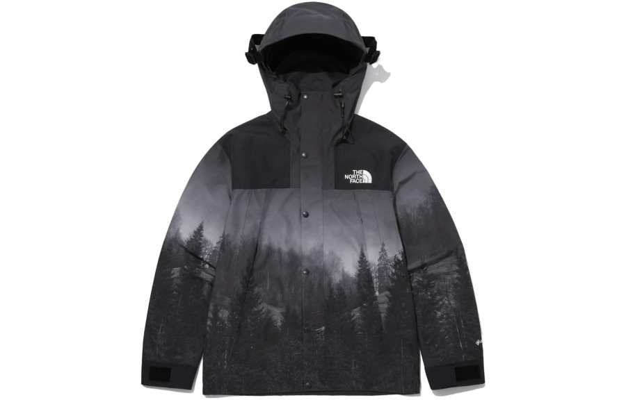 THE NORTH FACE Dark Night Forest Collection FW23 Waterproof And Windproof Windbreaker Jacket Unisex Black
