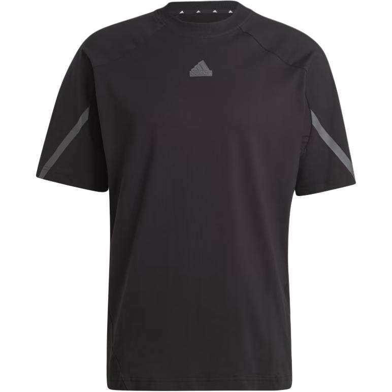 Adidas Adidas Day T Shirts Men's Black Crew Neck Moderate Straight Fit