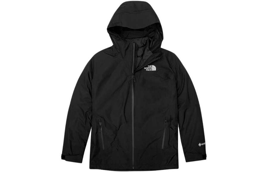 THE NORTH FACE Outdoor Hiking Waterproof, Windproof, Breathable, And Abrasion Resistant Windbreaker Jacket Men's Black