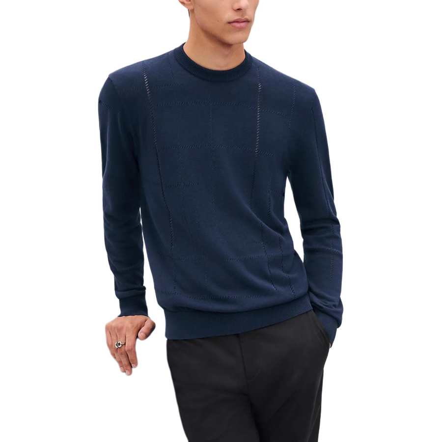 HERMES HERMES Knitwear Men's Dark Blue
