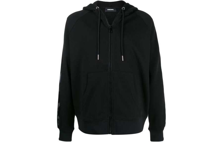 DIESEL DIESEL Jackets Men's Black Hooded Moderate Other