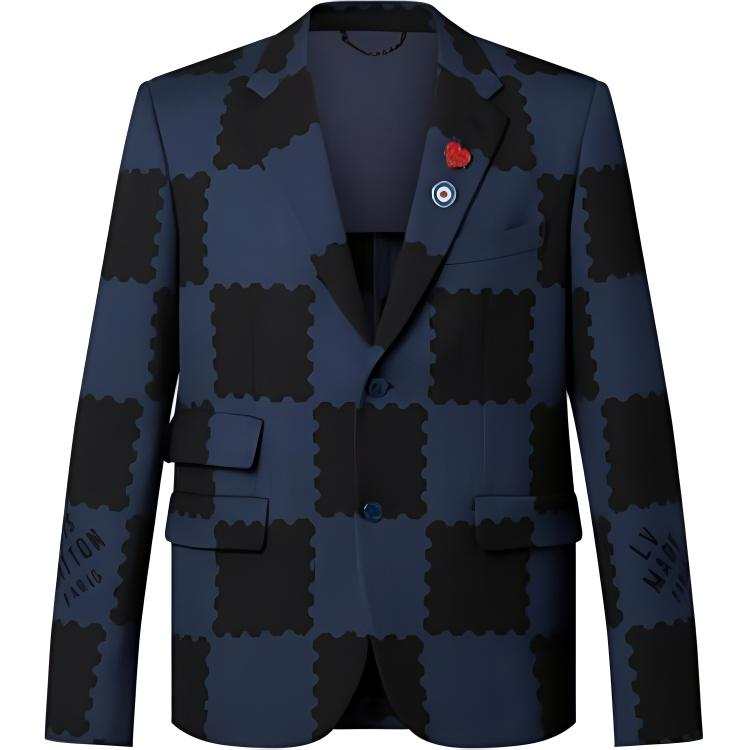 LOUIS VUITTON SS22 Business Suit Coat Men's Dark Blue